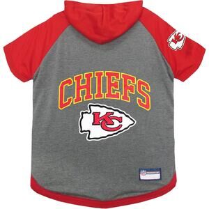 NFL Kansas City Chiefs Pet Wear Hoodie Dog Cat Shirt Offical NFL Licensed XS NEW